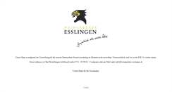 Desktop Screenshot of esslinger-wein-shop.de
